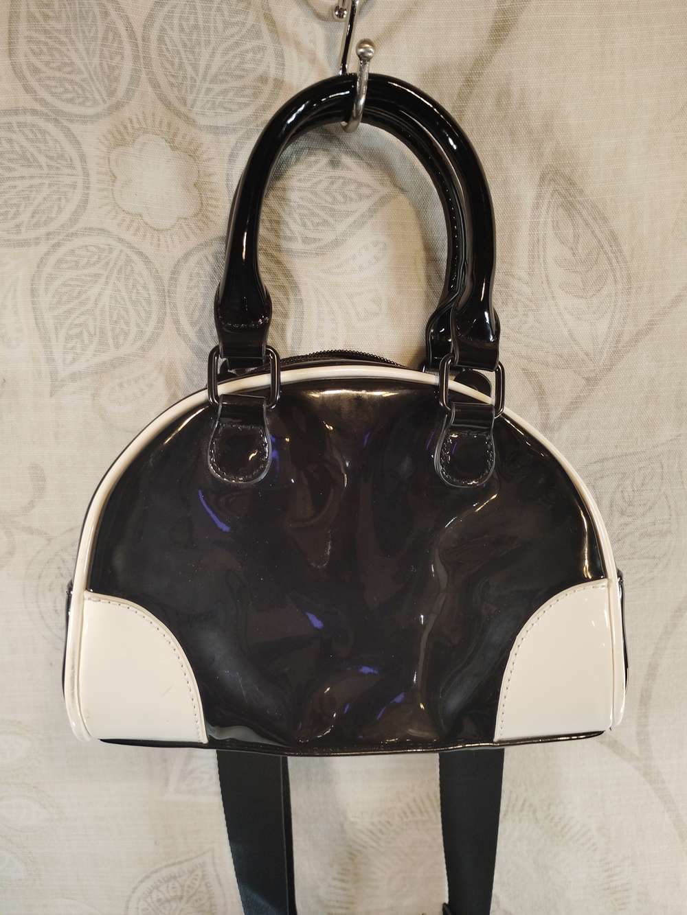 art class Black and White Dome Crossbody/Handbag w/White Trim